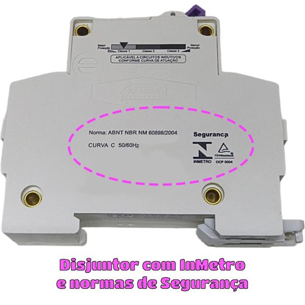 Disjuntor Mono Unipolar Mini Din Curva C para 1 Fase de 16a - 3MAJ Imagem de Disjuntor Mono Unipolar Mini Din Curva C para 1 Fase de 16a