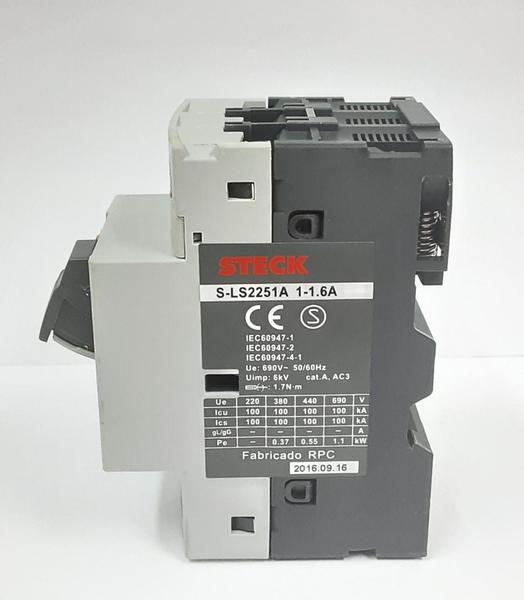 Imagem de Disjuntor Motor 1-1,6A Steck SLS2251A