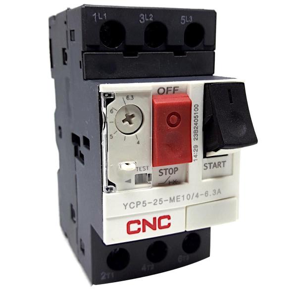 Imagem de Disjuntor Motor YCP5-25-ME10 4-6.3A CNC - Marca YCP