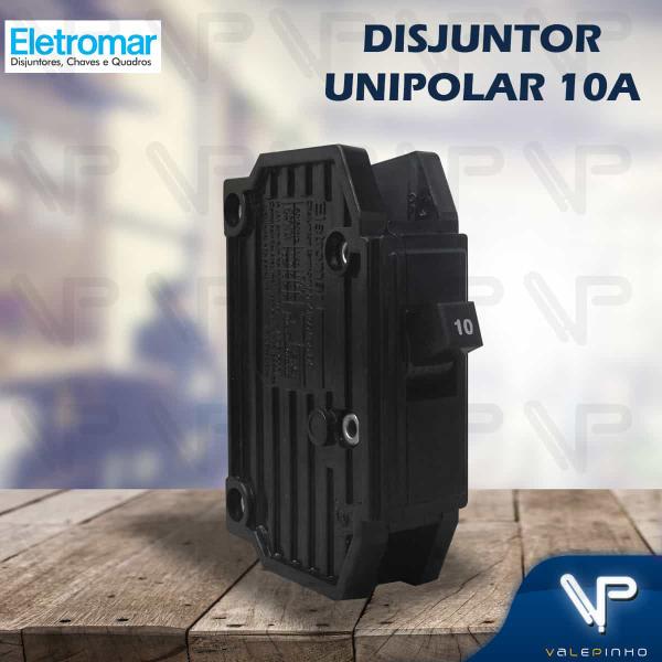 Imagem de Disjuntor termomagnetico nema 1 polo unipolar 10a 127/220v kit24