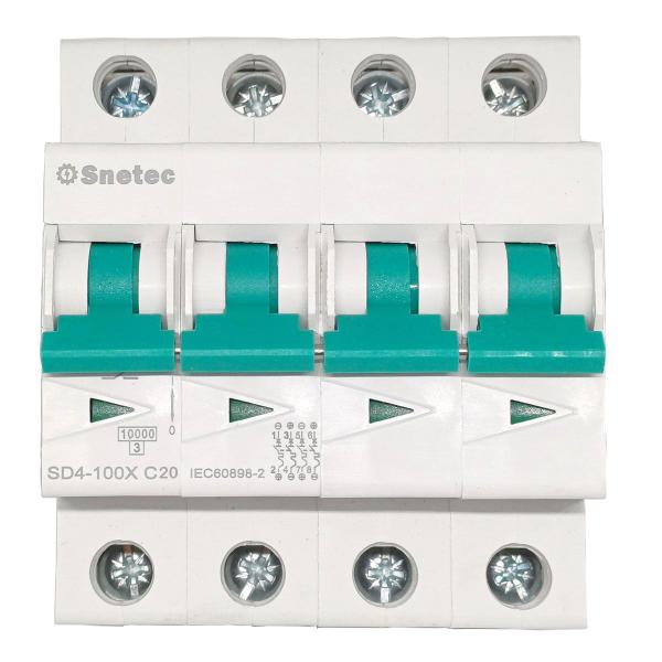 Imagem de Disjuntor Tetrapolar Sistema Solar Snetec 1000V DC CC 4P