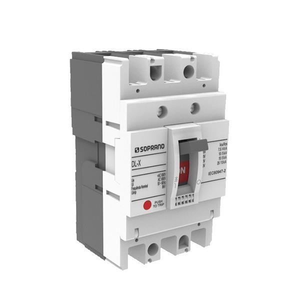 Imagem de Disjuntor Trifásico Tripolar Caixa Moldada 125a Soprano