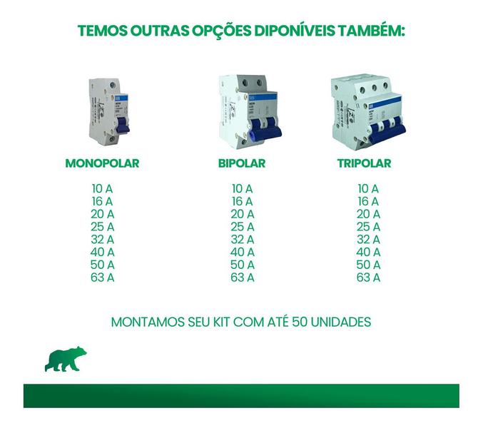 Imagem de Disjuntor Weg Mdw Curva C 20a Monopolar Din