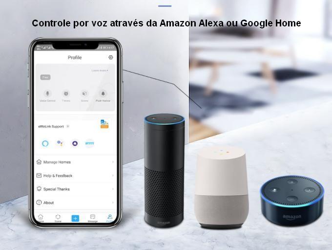 Imagem de Disjuntor Wifi 63A medidor Consumo Inteligente Alexa Google