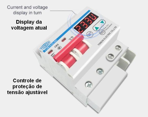 Imagem de Disjuntor Wifi 63A Medidor Consumo Inteligente Alexa Google