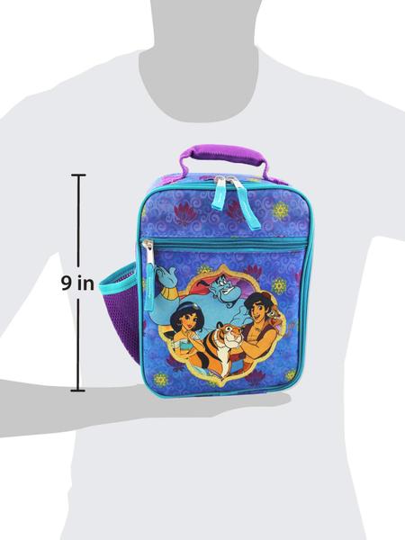 Imagem de Disney Aladdin Princess Jasmine Girls Boys Soft Insulated School Lunch Box (One Size, Purple/Blue)