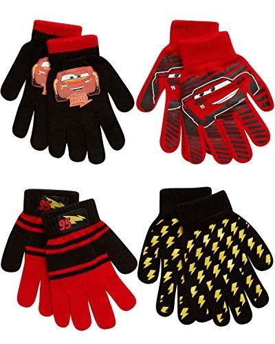 Imagem de Disney Boys 4 Pack Mitten ou Glove Mickey Mouse, Carros Iluminando McQueen (Toddler/Little Boys), Tamanho Idade 4-7, CARS GLOVE 4-7