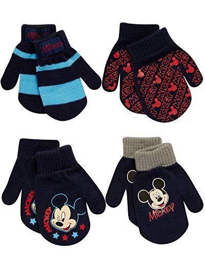 Imagem de Disney Boys 4 Pack Mitten ou Glove Mickey Mouse, Cars Lighting McQueen (Toddler/Little Boys), Size Age 2-4, MICKEY MITTEN 2-4