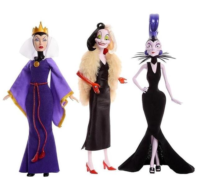Disney Celebração 100 Aniversário Pacote Vilãs - Mattel Imagem de Disney Celebração 100 Aniversário Pacote Vilãs - Mattel