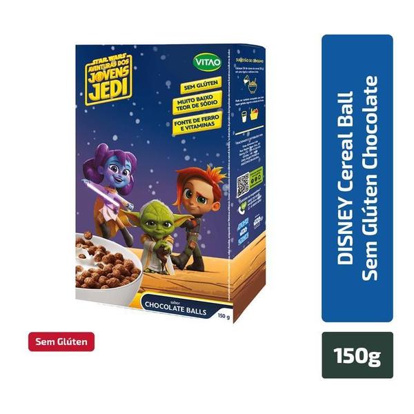 Disney Cereal Ball Chocolate Sem Gluten 150G - Vitao Imagem de Disney Cereal Ball Chocolate Sem Gluten 150G - Vitao