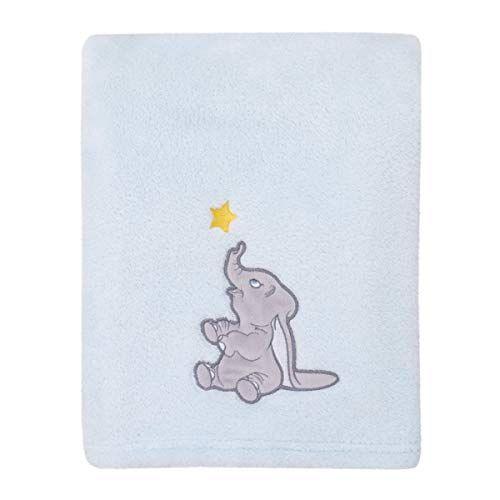 Imagem de Disney Dumbo - Brilhe Bright Little Star Aqua, Cinza e Amarelo Super Soft Baby Blanket com Applique