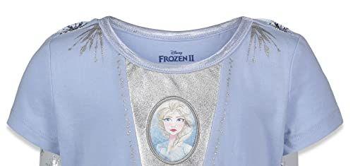 Imagem de Disney Frozen Elsa Anna Toddler Girls Fantasia Vestido Vestido e Faixa de Cabeça Conjunto 5T