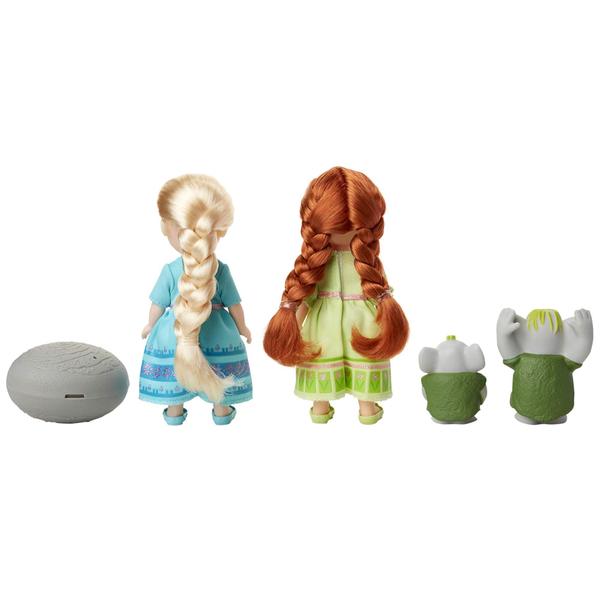 Imagem de Disney Frozen Petite Anna & Elsa Dolls com Surprise Trolls Gift Set, Each Doll tem aproximadamente 6 polegadas de altura - Inclui 2 Amigos Trolls! Perfeito para qualquer fã congelado!