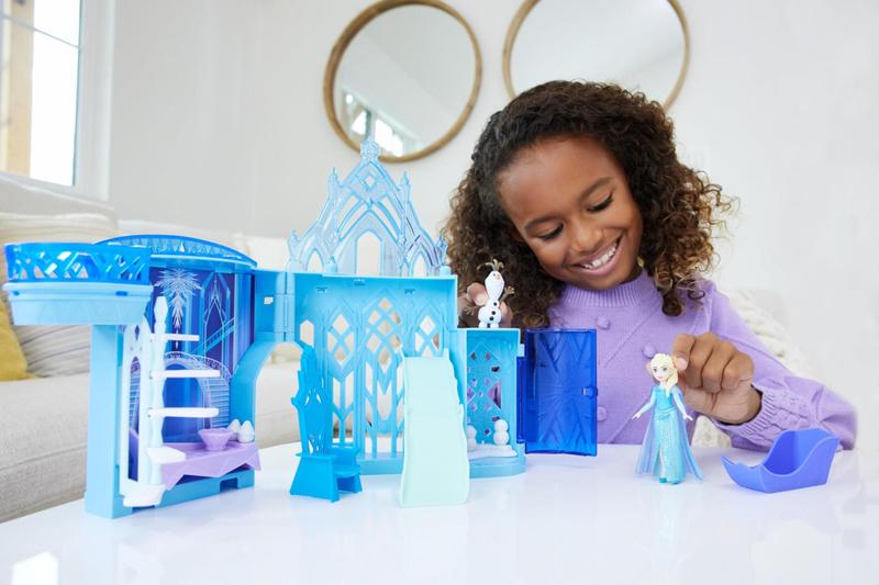 Imagem de Disney Frozen Toys, Elsa Stackable Castle Doll House Joga