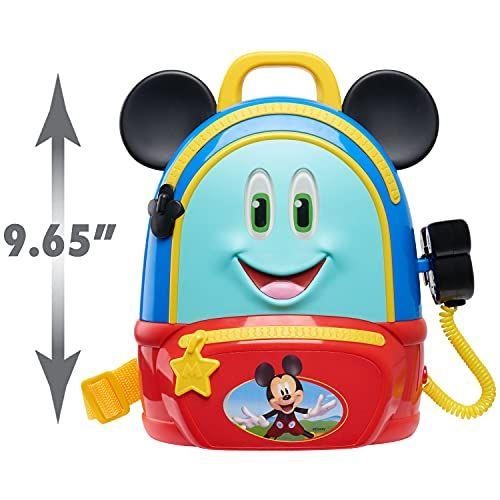 Imagem de Disney Junior Mickey Mouse Funhouse Adventures Mochila, 5 Peças Pretend Play Set with Lights and Sounds Accessories, by Just Play