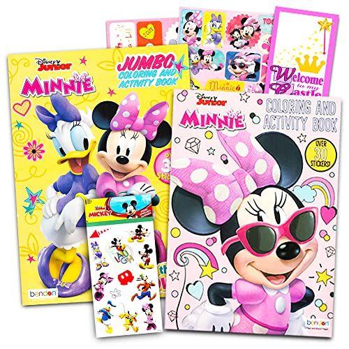 Imagem de Disney Minnie Mouse Coloring Book Set com adesivos - 2 Livros de Colorir Deluxe e mais de 150 adesivos