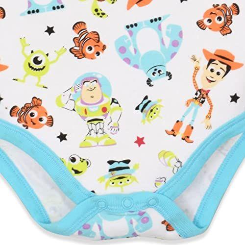 Imagem de Disney Pixar Baby Boys 5 Pack Bodysuit Nemo Buzz Incredibles Monsters Inc 3-6 Meses