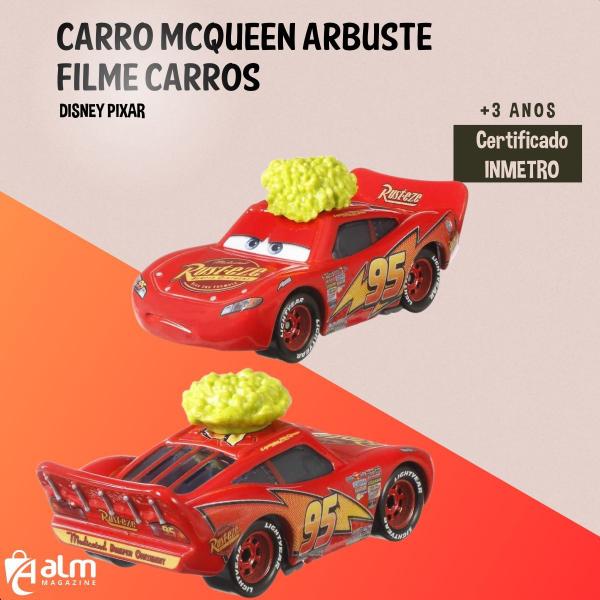 Imagem de Disney Pixar Carros Flash McQueen Arbuste - Cars Esc 1/55 DXV29-FLL84