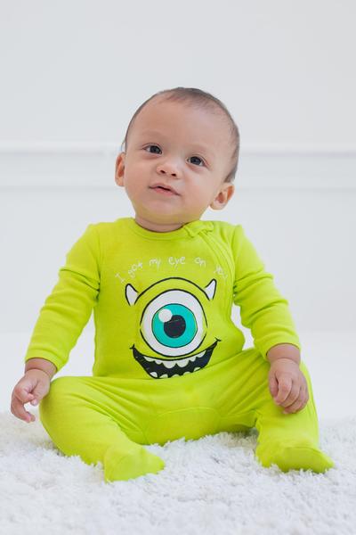 Imagem de Disney Pixar Monsters Inc. Mike Sully Newborn Baby Boys, pacote com 2 pacotes com zíper, Snap Cosplay Sleep N' Plays de 3 a 6 meses