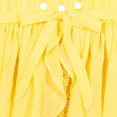 Imagem de Disney Princess Belle Little Girls Knoted Sleeveless Romper & Knotted Skirt Belle 6-6x