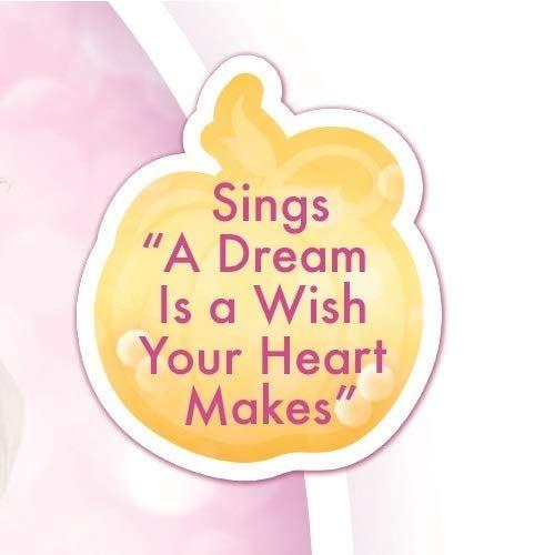 Imagem de Disney Princess Cinderela Dress Costume, Sing &amp Shimmer Musical Sparkling Dress, Sing-A-Long to "A Dream is A Wish Your Heart Makes" Perfeito para festa, Halloween ou vestir-se Exclusivo da Amazon