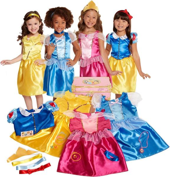 Imagem de Disney Princess Dress Up Trunk Deluxe 21 Peça Amazon Exclusive