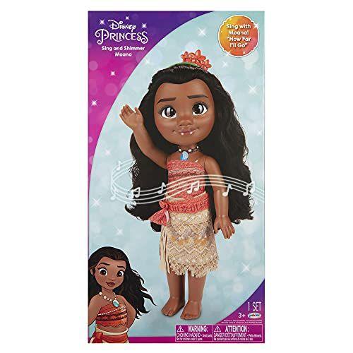 Imagem de Disney Princess Moana Boneca Sing & Shimmerl, Canta Saber Quem Sou, Azul