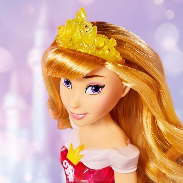 Imagem de Disney Princess Royal Shimmer Aurora Doll, Boneca de Moda com Saia e Acessórios, Brinquedo para Crianças 3 anos ou mais