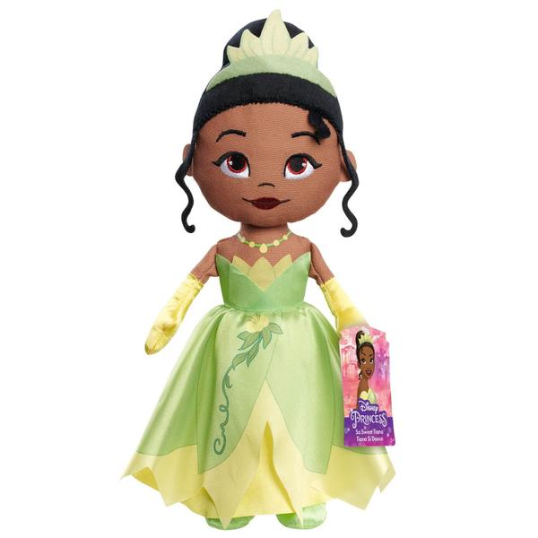 Imagem de Disney Princess So Sweet Princess Tiana 12,5 polegadas Boneca de pelúcia, brinquedos para crianças de 3 anos