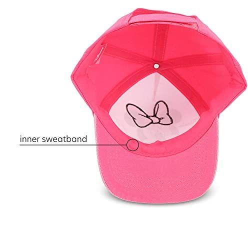 Imagem de Disney Toddler Girls Minnie Mouse Bowtique Cotton Baseball Cap, Tamanho 4-7, Minnie Pink Glitter