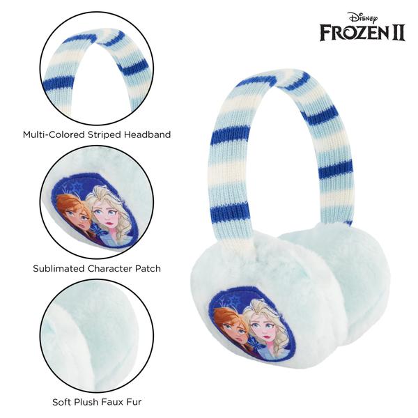 Imagem de Disney Toddler Winter Earmuffs and Kids, Frozen 2 Ear Warmers for Girls Ages, Light Blue, Gloves-Age 4-7