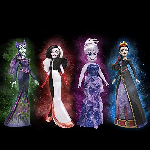 Imagem de Disney Villains Cruella De Vil Boneca de Moda, Acessórios e Roupas Removíveis, Brinquedo de Vilões da Disney para Crianças 5 Anos de Idade e Para Cima