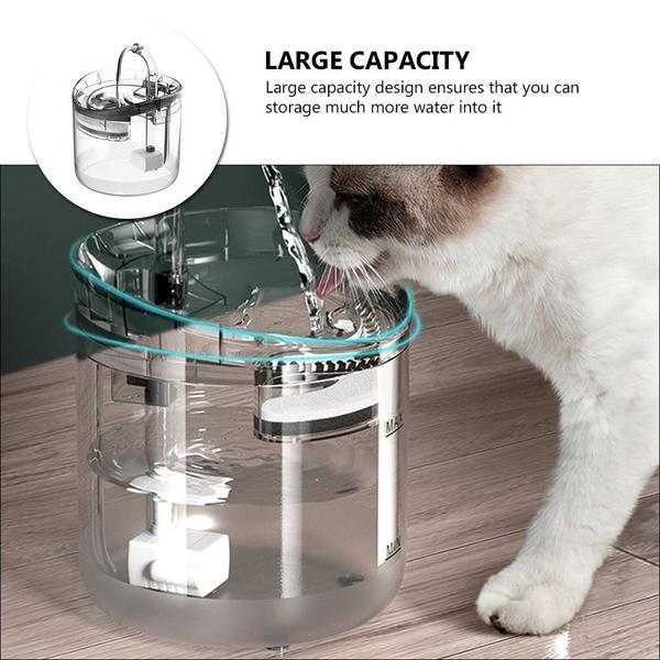 Dispensador automático de água para animais de estimação par - Wokex Imagem de Dispensador automático de água para animais de estimação par