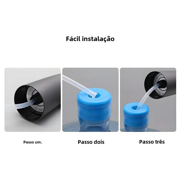 Imagem de Dispensador de Água Portátil USB - 5 Galões - Bomba para Garrafas de 2,5L, 3L e 5 Galões