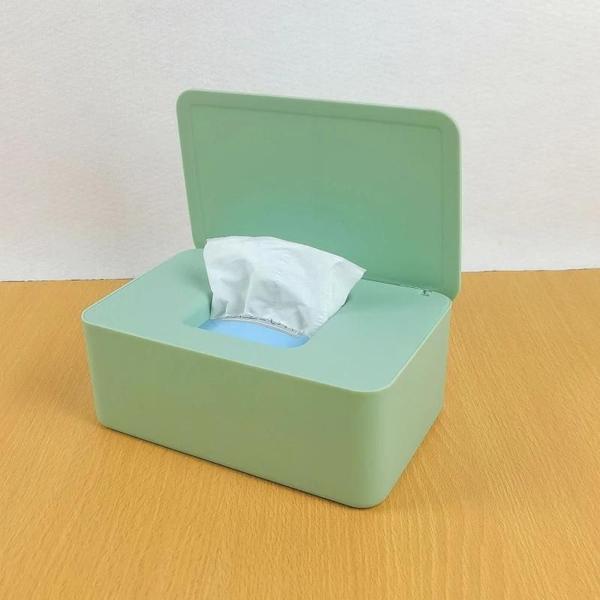 Dispensador de Toalhas de Papel e Lenços Umedecidos - Caixa de Plástico para Casa Imagem de Dispensador de Toalhas de Papel e Lenços Umedecidos - Caixa de Plástico para Casa