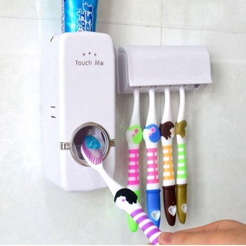 Imagem de Dispenser Aplicador De Pasta De Dente Automático Branco