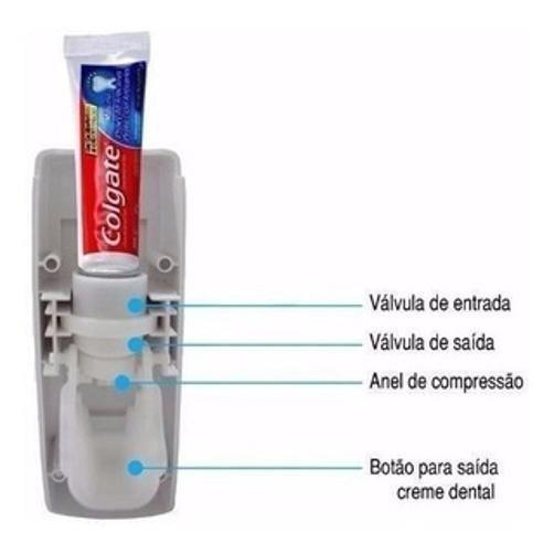 Imagem de Dispenser Aplicador De Pasta De Dente Automático Branco