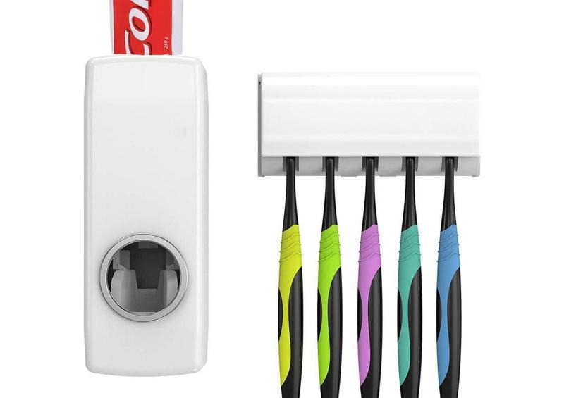 Dispenser Aplicador Pasta Dente Creme Dental Escova Suporte - Touch Me Imagem de Dispenser Aplicador Pasta Dente Creme Dental Escova Suporte