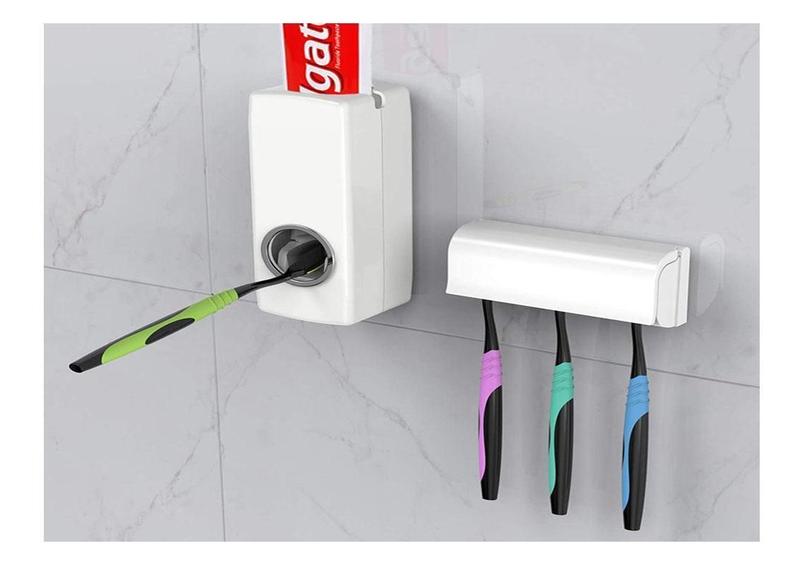 Dispenser Aplicador Pasta Dente Creme Dental Escova Suporte - Touch Me Imagem de Dispenser Aplicador Pasta Dente Creme Dental Escova Suporte