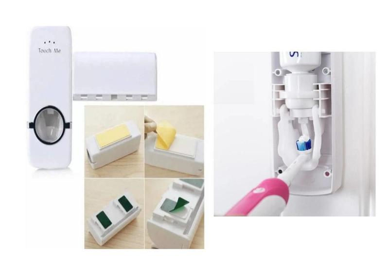 Dispenser Aplicador Pasta Dente Creme Dental Escova Suporte - Touch Me Imagem de Dispenser Aplicador Pasta Dente Creme Dental Escova Suporte