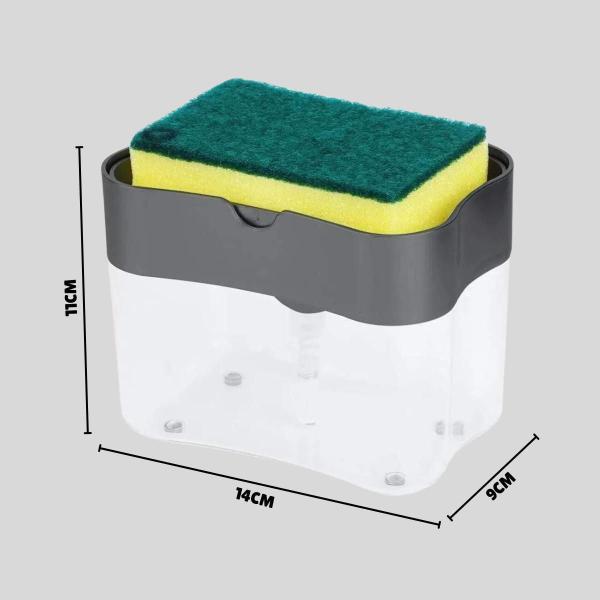 Dispenser Detergente 2 em 1 Joy - 700ml - Art House Imagem de Dispenser Detergente 2 em 1 Joy - 700ml