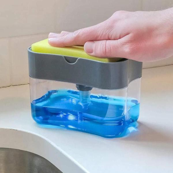 Dispenser Detergente 2 em 1 Joy - 700ml - Art House Imagem de Dispenser Detergente 2 em 1 Joy - 700ml