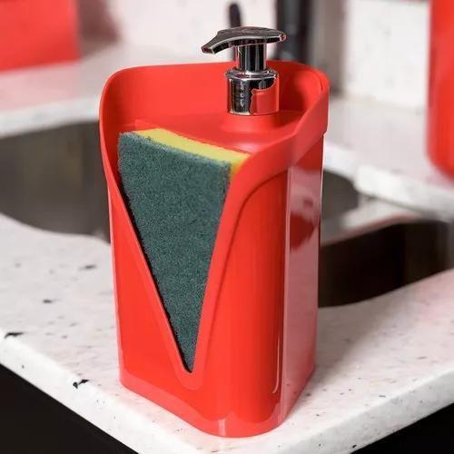 Imagem de Dispenser Detergente Click 500Ml Vermelho Uz