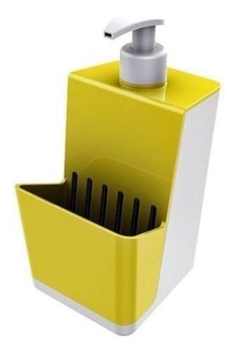 Imagem de Dispenser Detergente E Esponja - Crippa Cor Branco-amarelo