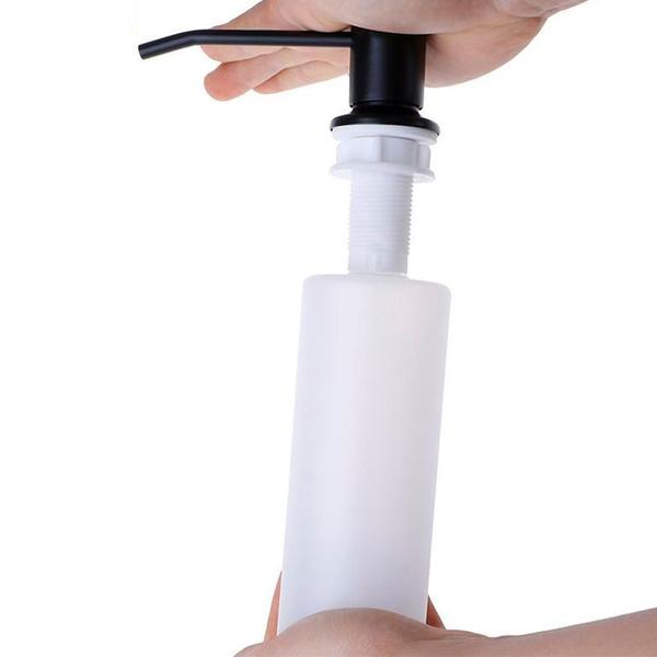 Dispenser Dosador Embutir Sabao Pia Detergente Liquido Cuba Bancada Banheiro Cozinha Limpeza Lavatorio Higiene Casa Bar Restaurante - LEVA PRA MALHAR Imagem de Dispenser Dosador Embutir Sabao Pia Detergente Liquido Cuba Bancada Banheiro Cozinha Limpeza Lavatorio Higiene Casa Bar Restaurante