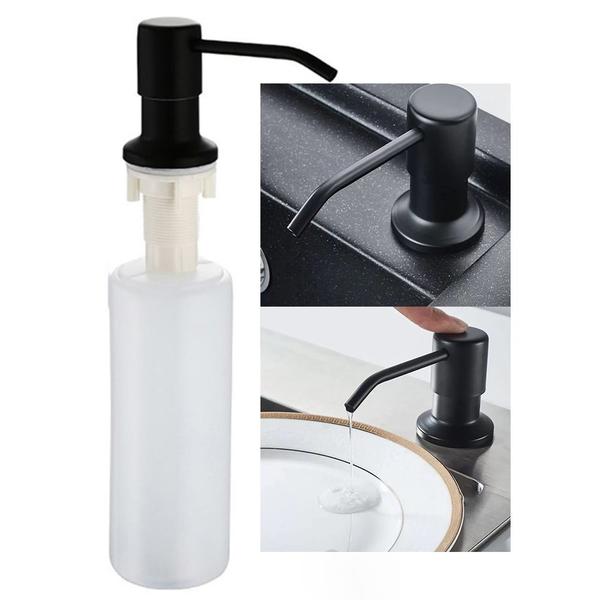 Dispenser Dosador Embutir Sabao Pia Detergente Liquido Cuba Bancada Banheiro Cozinha Limpeza Lavatorio Higiene Casa Bar Restaurante - LEVA PRA MALHAR Imagem de Dispenser Dosador Embutir Sabao Pia Detergente Liquido Cuba Bancada Banheiro Cozinha Limpeza Lavatorio Higiene Casa Bar Restaurante