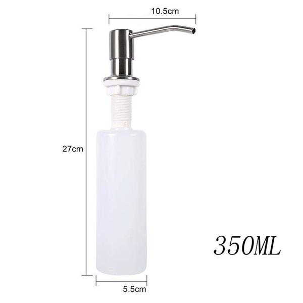 Imagem de Dispenser Dosador sabão  Embutir Pia  Detergente Sabonete Liquido escovado cozinha banheiro