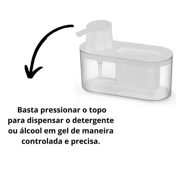 Imagem de Dispenser Para Detergente E Bucha Off White - Arthi