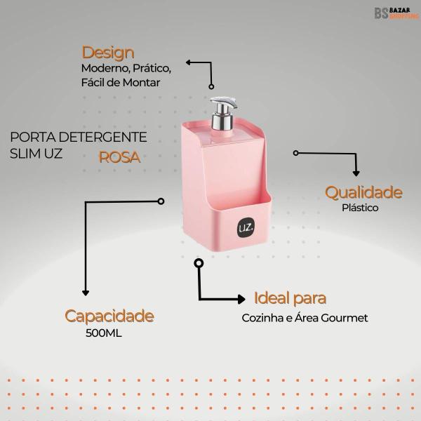 Imagem de Dispenser Para Detergente Slim  Uz Plastico Cores