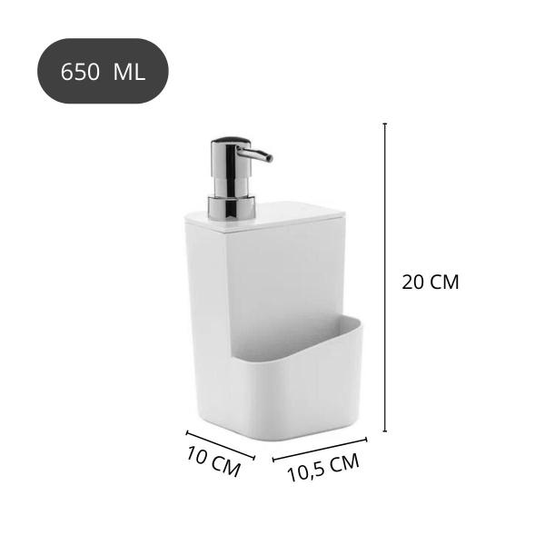 Imagem de Dispenser para Detergente Trium 600 Ml Bancada da Pia Cozinha Balcão Martiplast